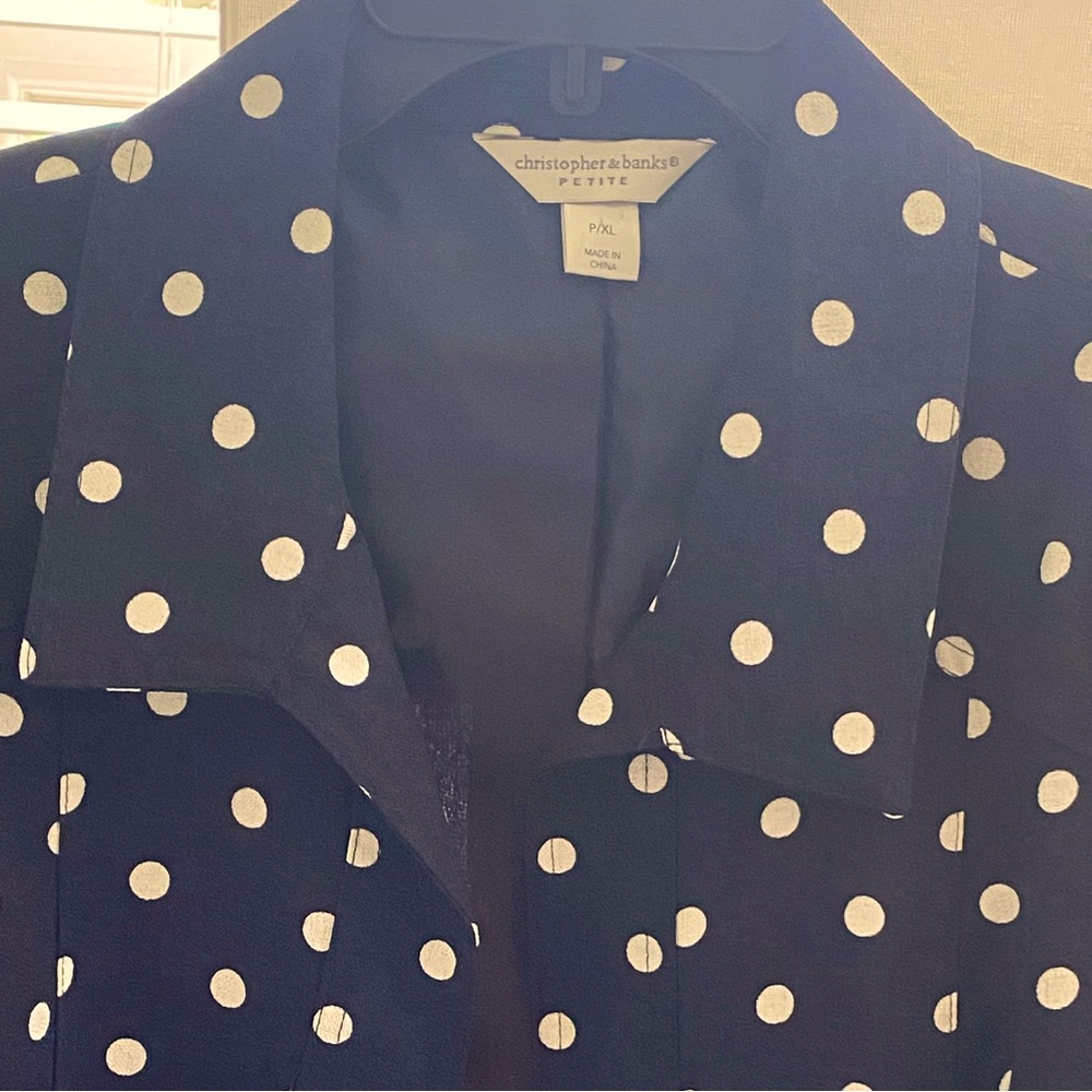 Christopher & Banks Polka Dot Blazer